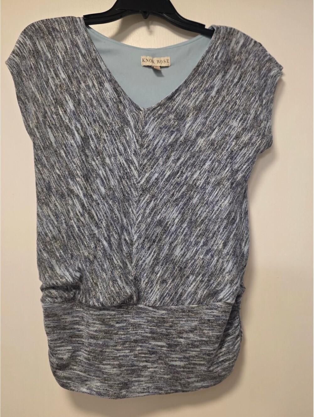 Knox Rose Grey & Blue Top